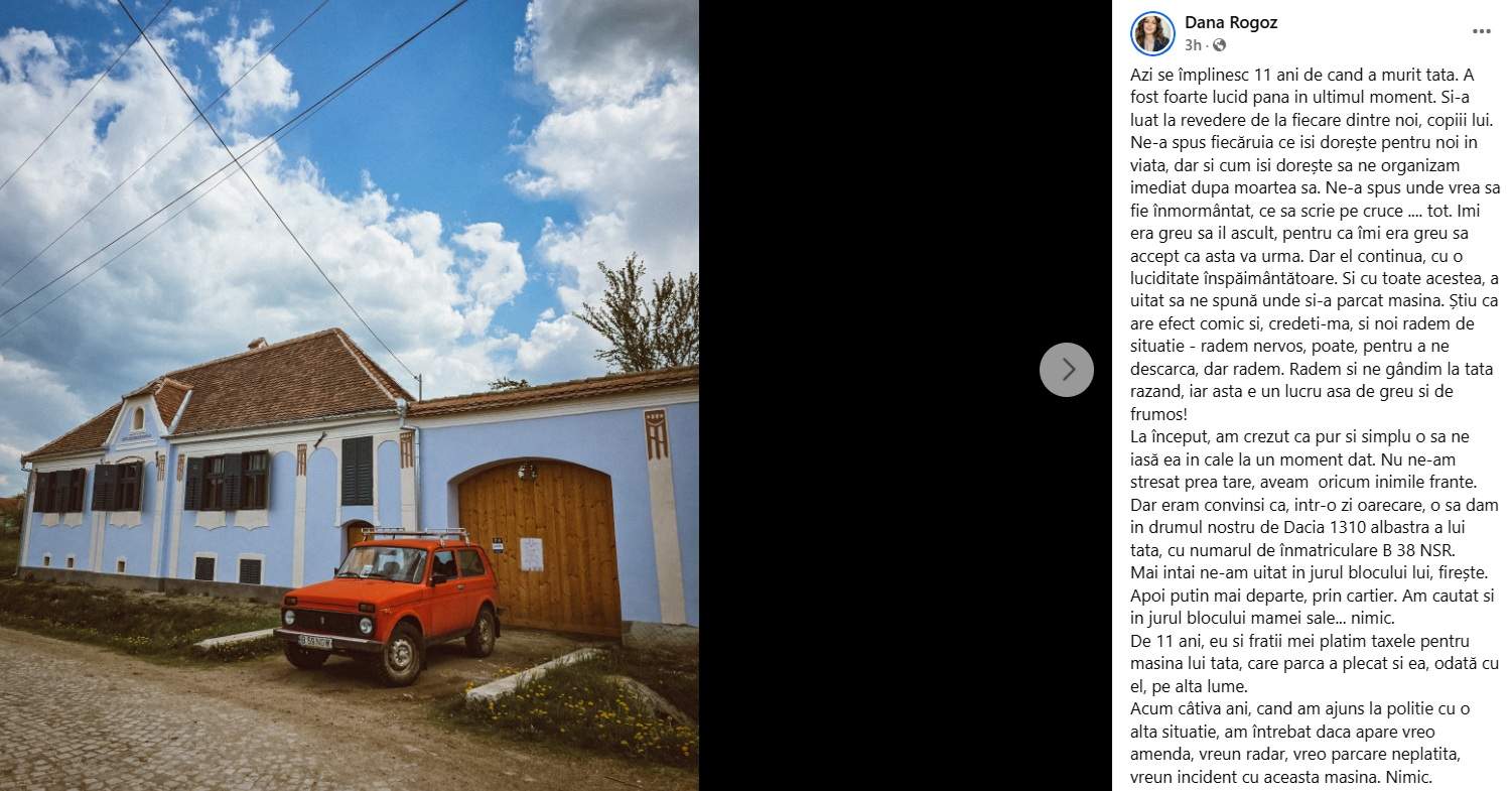 Dana Rogoz, mesaj emoționant pentru tatăl său. Părintele actriței s-a stins din viață cu 11 ani în urmă: "Mă gândesc că asta te-ar face fericit..." / FOTO