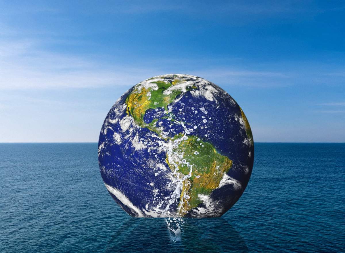 Inundații globale, imagine conceptuală