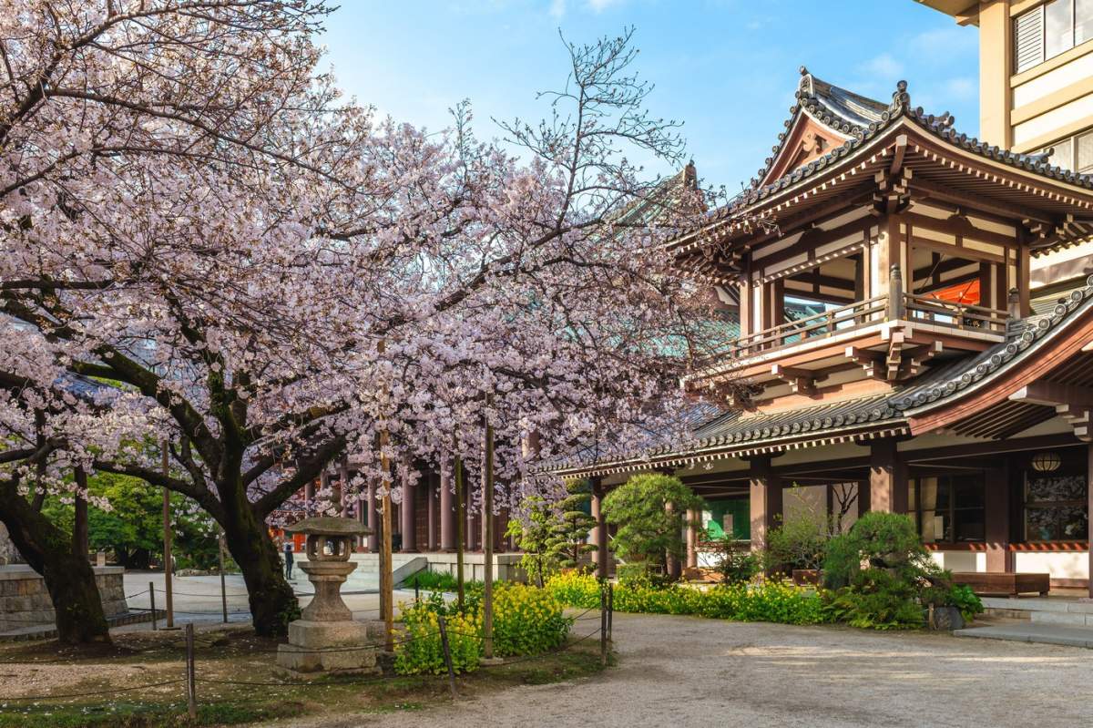 Tochoji, un templu Shingon din Hakata, Fukuoka, Japonia.