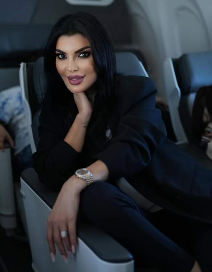 andreea tonciu in avion
