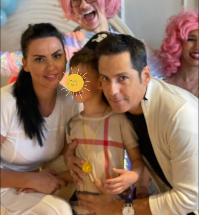 Ștefan Bănică Jr., Lavinia Pârva și fiul lor