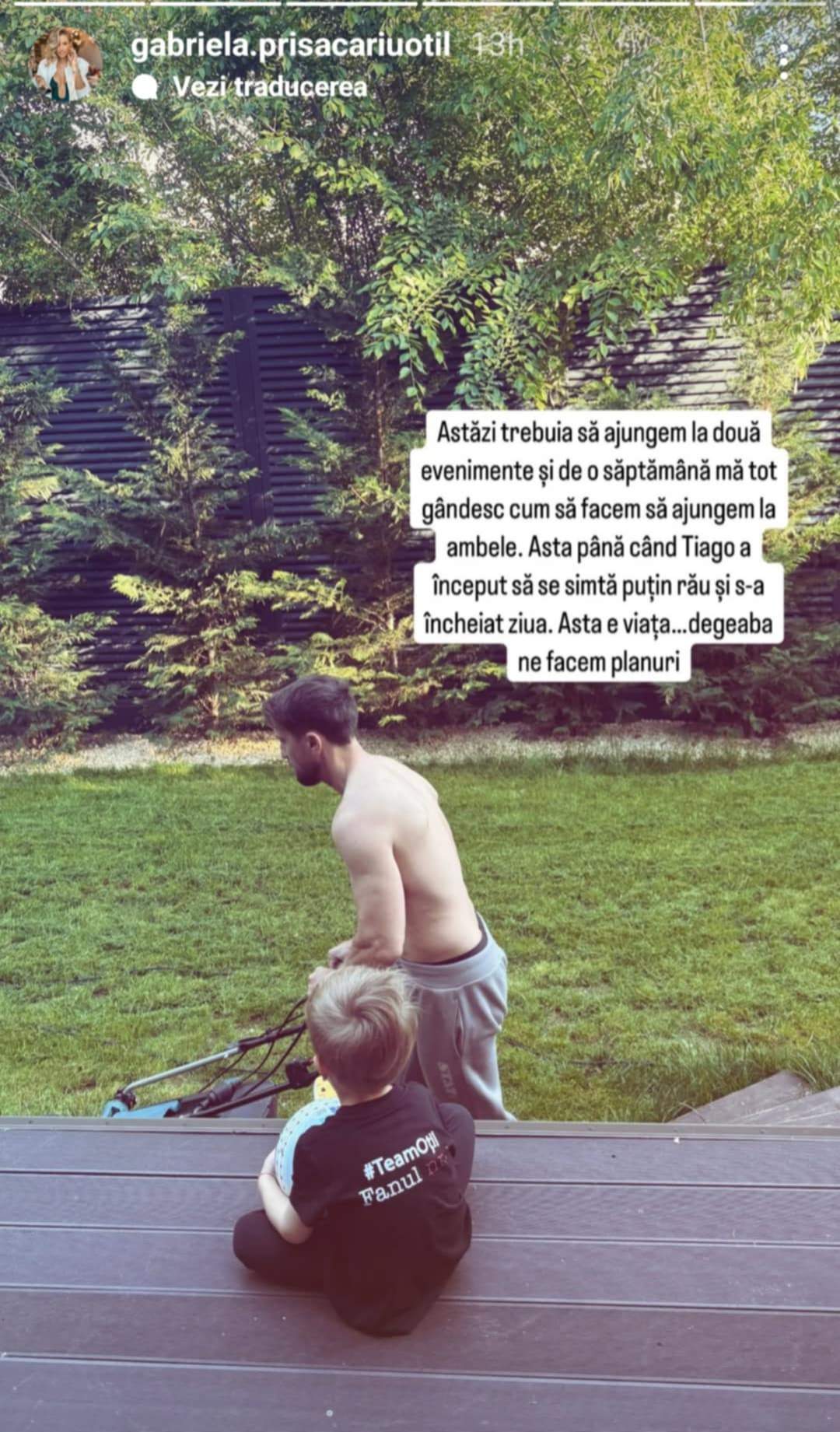 Dani Oțil și fiul său, Tiago