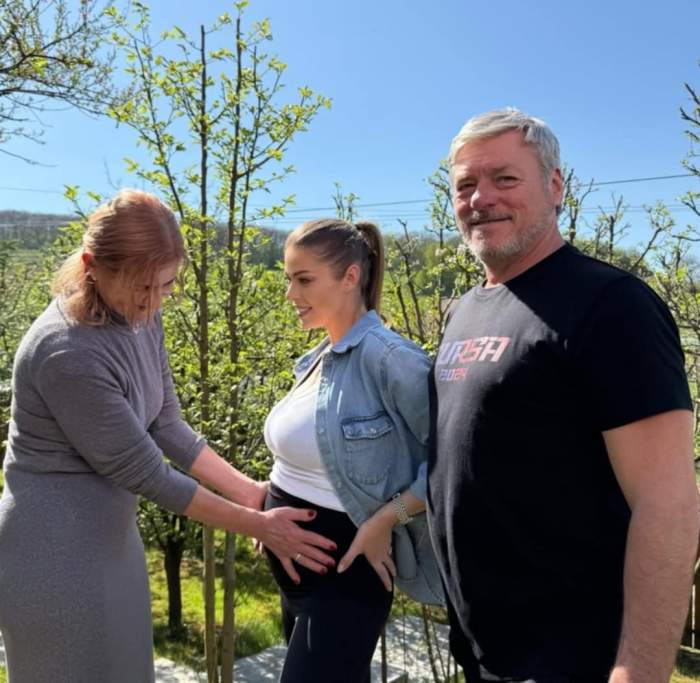 Roxana Nemeș și părinții ei