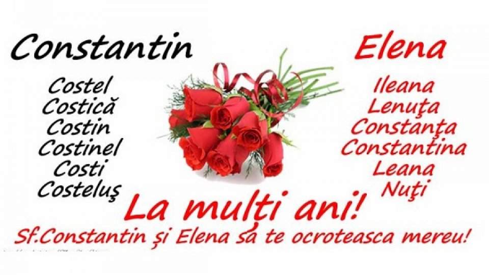 felicitare pentru sfinții Constantin și Elena