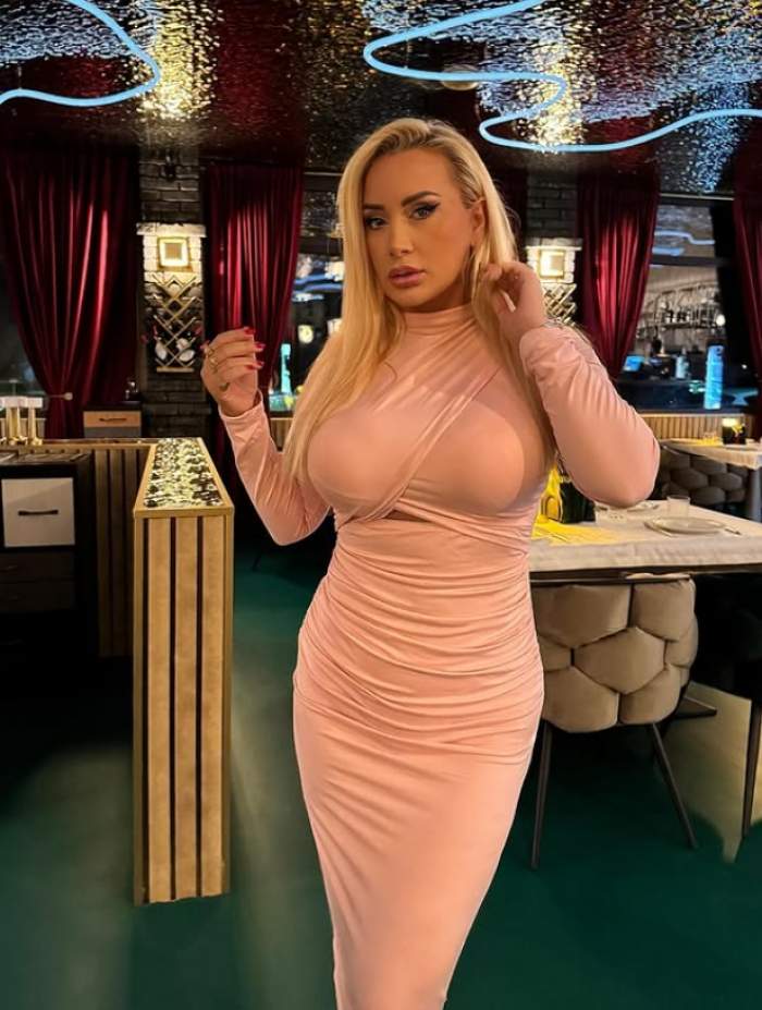 simona trasca in rochie roz