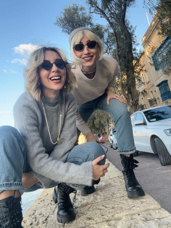 Ana și Monica Odagiu în vacanșa