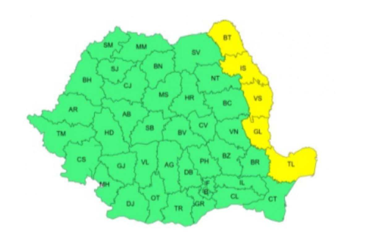 harta romaniei atentionari anm