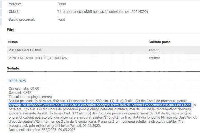 Fratele Cristinei Pucean, gest disperat, în pușcărie / Cum încearcă să scape din spatele gratiilor!