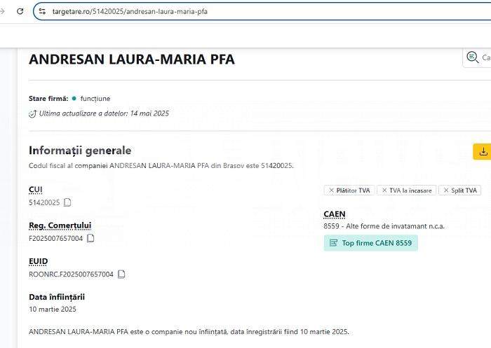 Laura Andreșan este, oficial, „doamna” / Document exclusiv