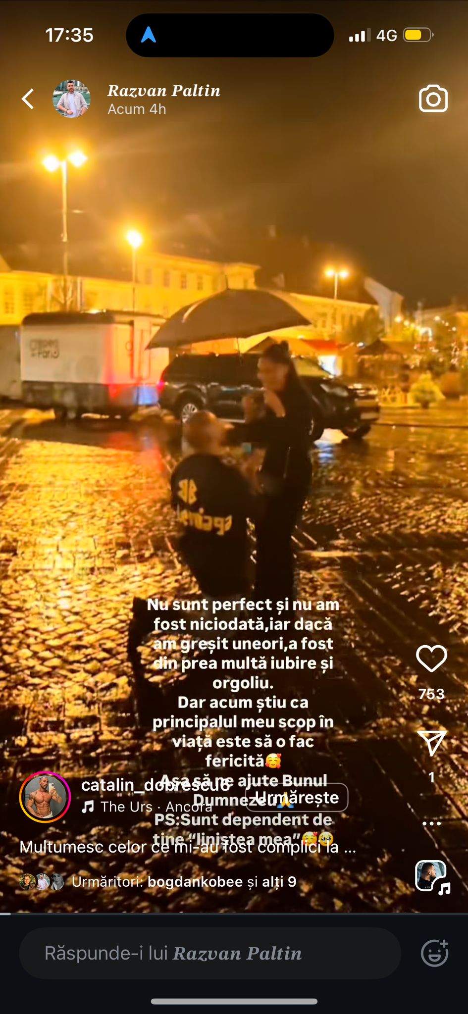 Catalin Dobrescu, declarație de dragoste