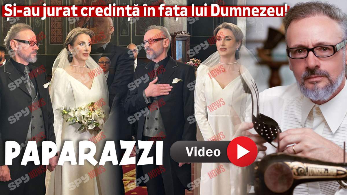 Mihai Albu a ajuns în fața altarului alături de mireasa lui, Elena. Informații în timp real de la cununia religioasă