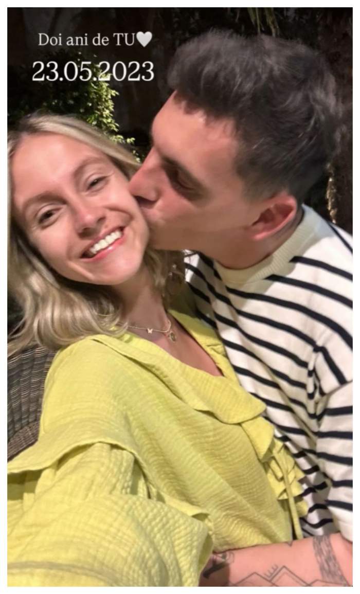 Andreea Perju și iubitul ei sărbătoresc doi ani de relație. Fotografie rară cu actrița și partenerul ei de viață / FOTO