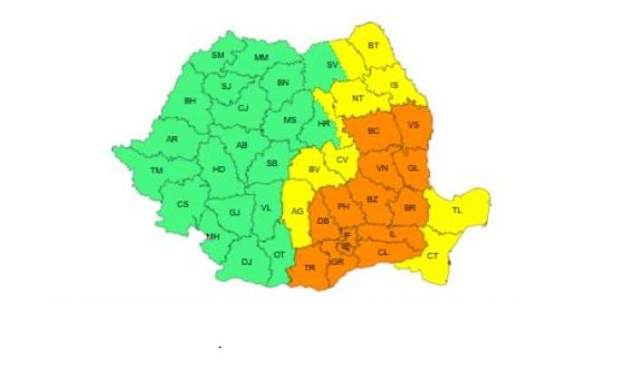 harta romaniei atentionari anm