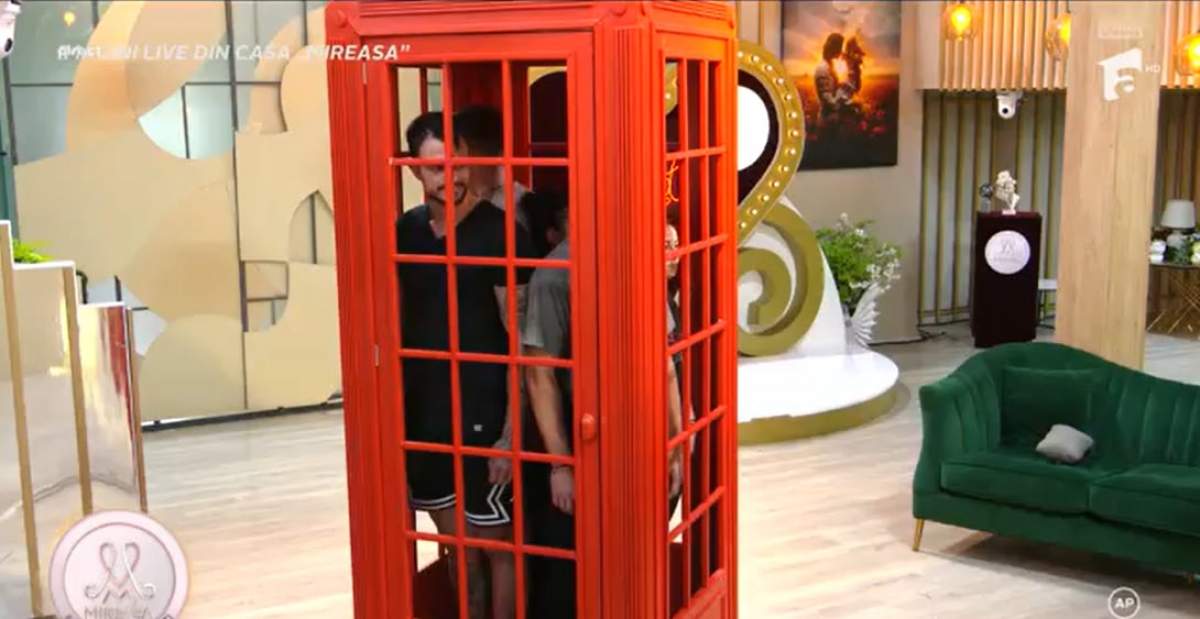 Provocare pentru concurenții din casa Mireasa. Task-ul cabinei telefonice a început cu momente intense