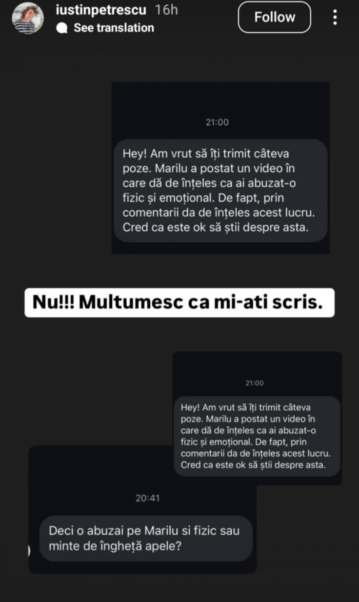 mesajul lui Iustin Petrescu