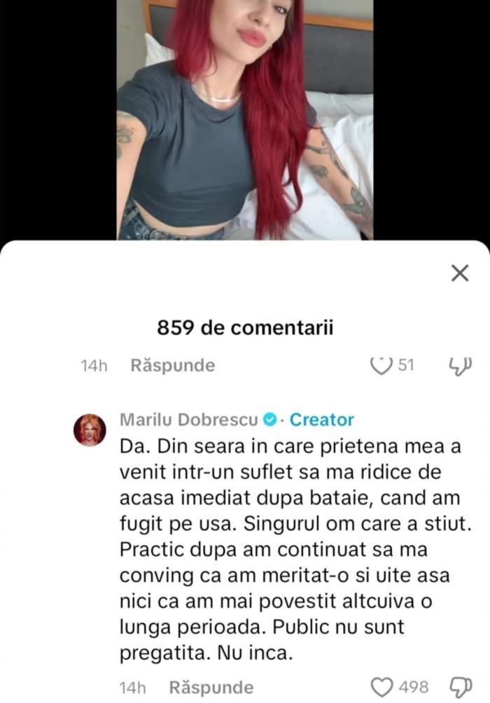 mesajul lui Marilu Dobrescu