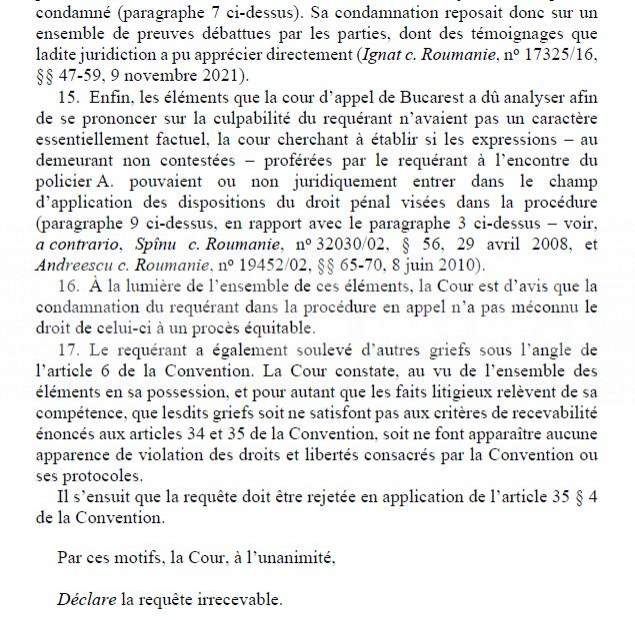 Cristian Boureanu, sentință definitivă la CEDO / Documente exclusive