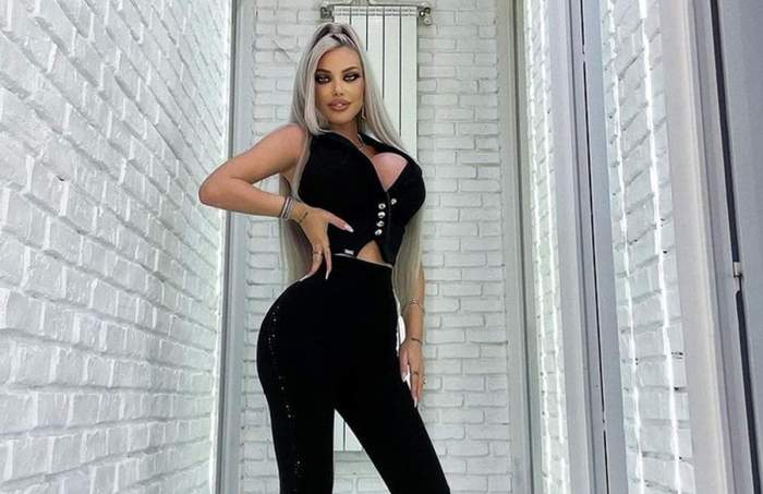 loredana chivu imbracata in negru