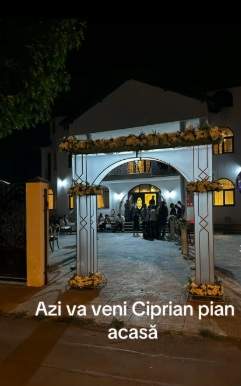 Imagini de la priveghiul lui Ciprian Pian. Când va fi înmormântat fratele lui Emi Pian / FOTO