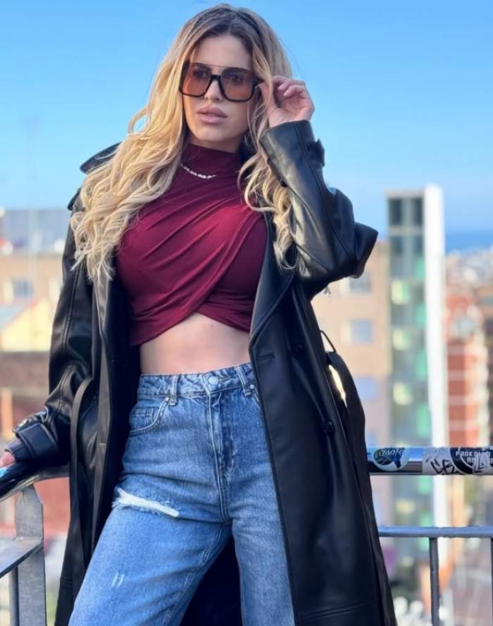simona butura cu ochelari de soare la ochi