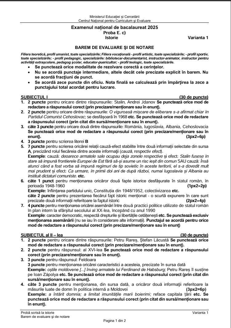 Bacalaureat 2025. Ce subiecte au primit elevii la proba de la Matematică sau Istorie