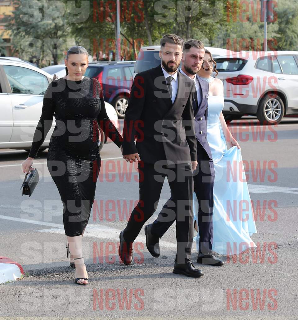 Cum s-au îmbrăcat soțiile de fotbaliști la nunta lui Florinel Coman și a Ioanei Timofeciuc. Dennis Man, Darius Olaru și Denis Alibec s-au numărat printre invitați