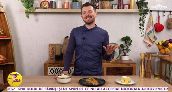 Tăiței udon cu legume după rețeta lui Chef Horia Manea. Preparatul delicios pe care să îl încerci
