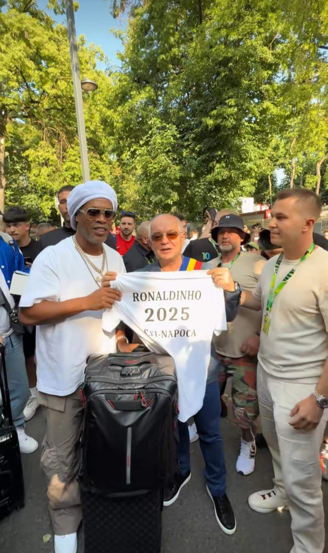 Ronaldinho în Cluj-Napoca