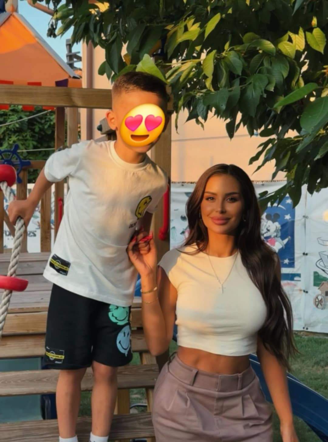 Anca și fiul ei, David