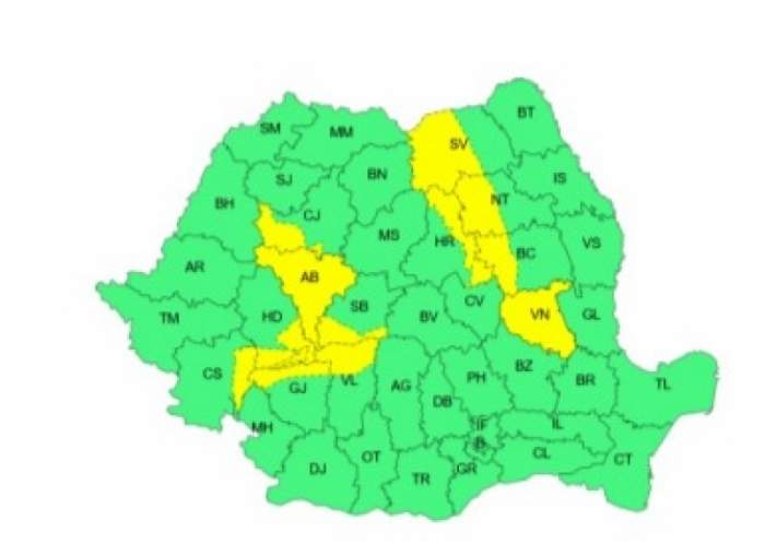 harta județelor afectate