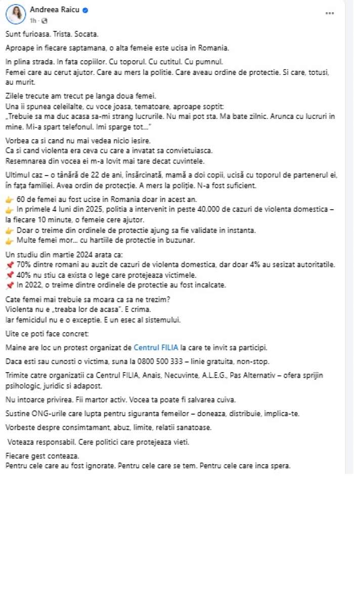 Geanina Ilieș, Andreea Raicu și Anca Serea, reacție după ce o altă femeie însărcinată a fost ucisă de iubit. Tânăra a fost omorâtă pentru că ar fi vrut să pună punct relației / FOTO