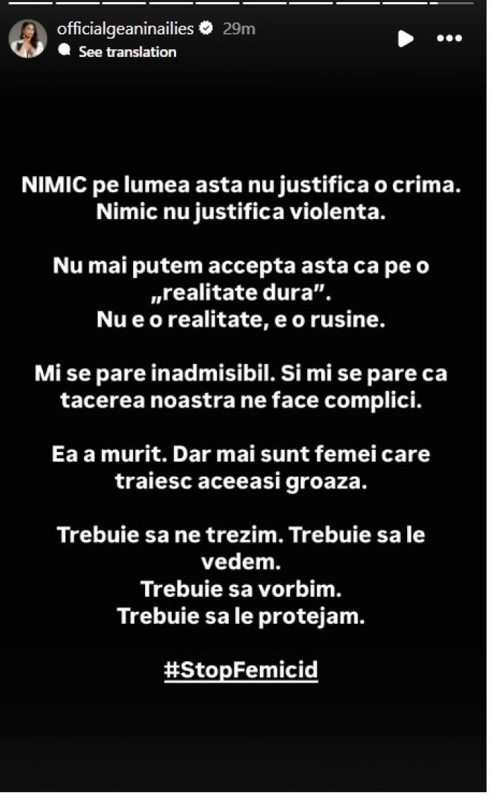 Geanina Ilieș, Andreea Raicu și Anca Serea, reacție după ce o altă femeie însărcinată a fost ucisă de iubit. Tânăra a fost omorâtă pentru că ar fi vrut să pună punct relației / FOTO