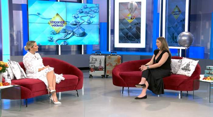 “Vacanţă de vedetă” cu Laura Cosoi: Jorge şi Roxana Nemeş, povești de vacanță din Santorini și Capri