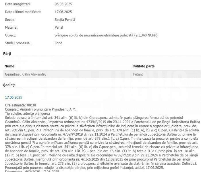 Victorie istorică pentru Călin Geambașu, în scandalul care a bulversat România! Doi polițiști și un procuror, acuzați de favorizarea infractorului