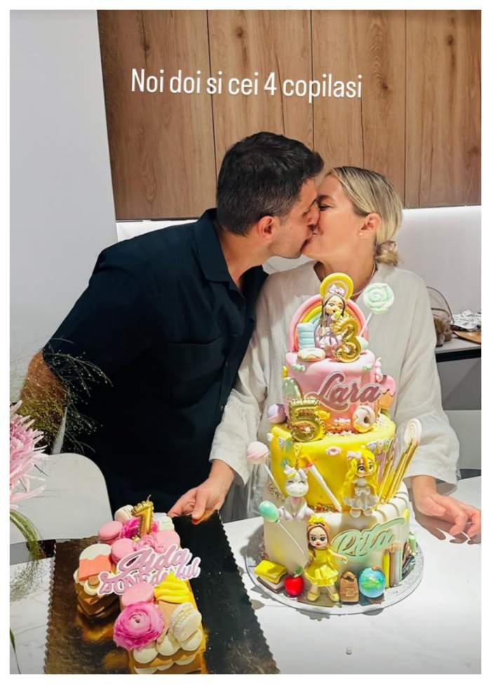 Laura Cosoi și soțul, sărut pasional! Imagini superbe cu prezentatoarea de la Vacanță de vedetă și familia / FOTO