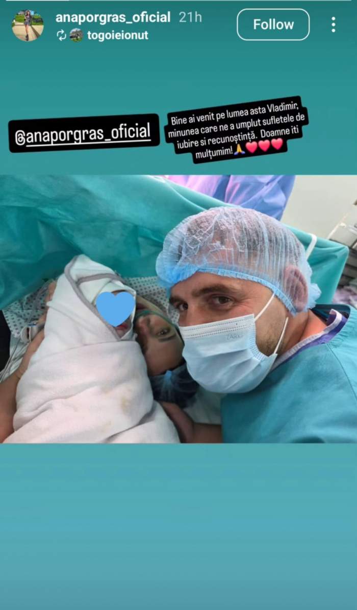 Ana Porgras, iubitul ei și fiul lor