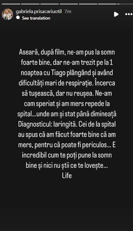 Gabriela Oțil a ajuns cu micuțul Tiago la spital, în miez de noapte. Cu ce probleme de sănătate se confruntă băiatul lui Dani Oțil / FOTO