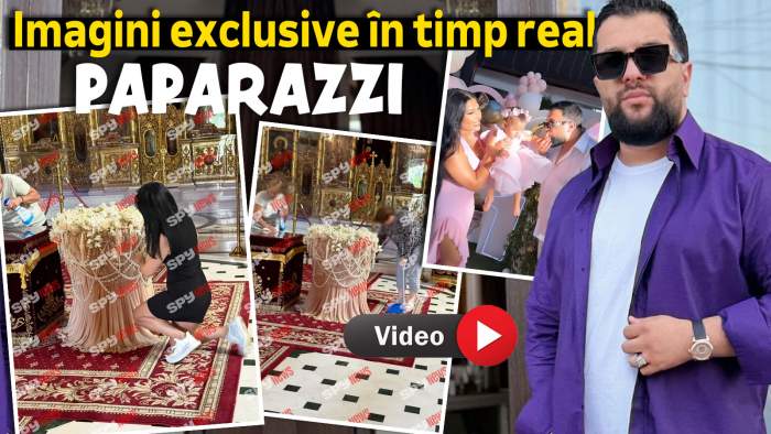Tzancă Uraganu și Alina Marymar își botează fiica! Imagini exclusive de la cel mai opulent eveniment