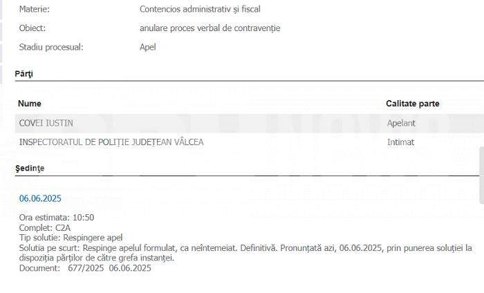 Decizie definitivă în dosarul fiului de judecător care și-a maltratat iubita. Poliția l-a pus la punct