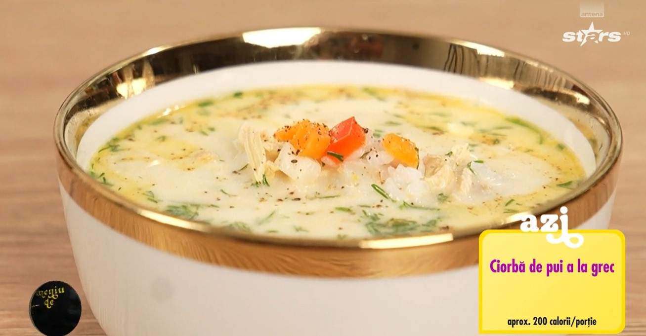 Rețeta lui Horia Manea de ciorbă de pui a la grec. Un ingredient secret o transformă într-o delicatesă