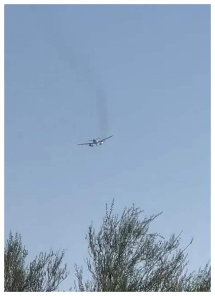 Un nou inccident aviatic. Aeronava a luat foc la scurt timp după decolare