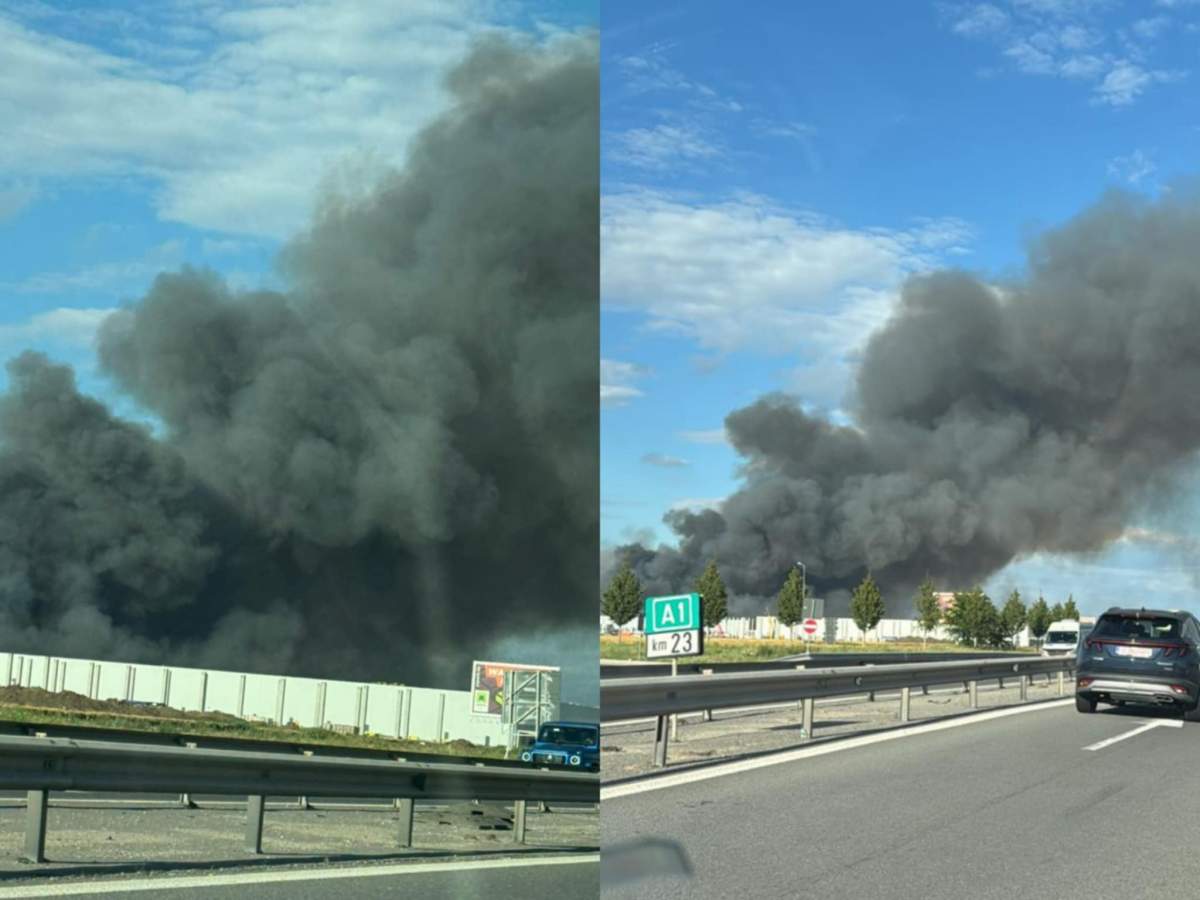 incendiu pe A1