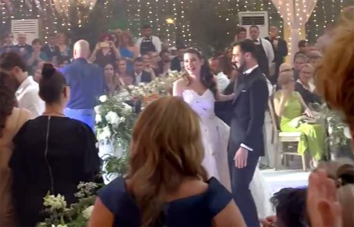 Kira Hagi și Thomas Ferfelis, dansul mirilor! Imagini superbe din interiorul petrecerii | VIDEO
