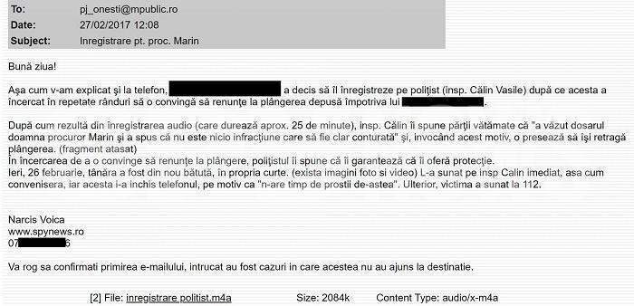 Ilegalitățile de la Poliția Onești! Înregistrare bombă cu ofițerul acuzat că a mușamalizat dosarul lui Robert Lupu!