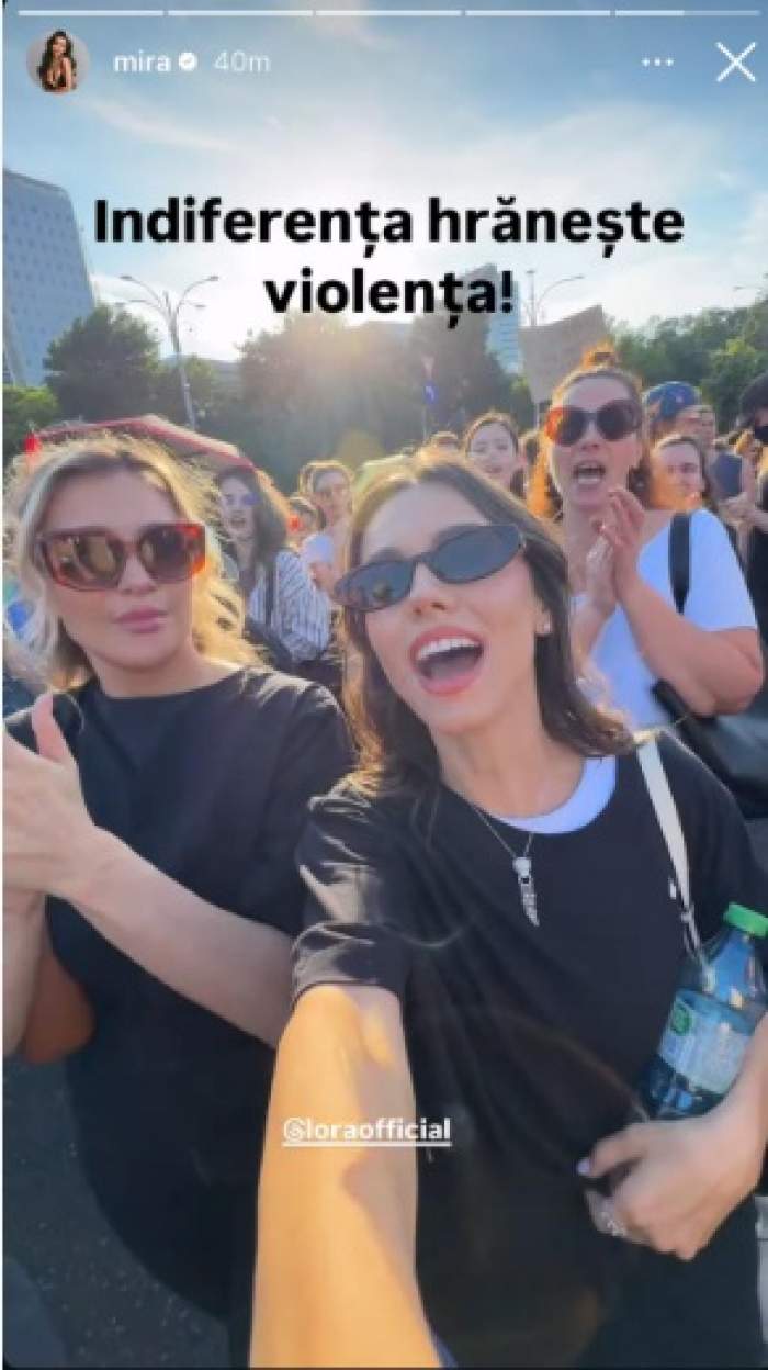 Vedete din România, prezente la protestul din Piața Victoriei, după uciderea Teodorei Marcu. Delia, Lora, Anca Serea și multe alte persoane publice cer dreptate și măsuri ferme împotriva violenței