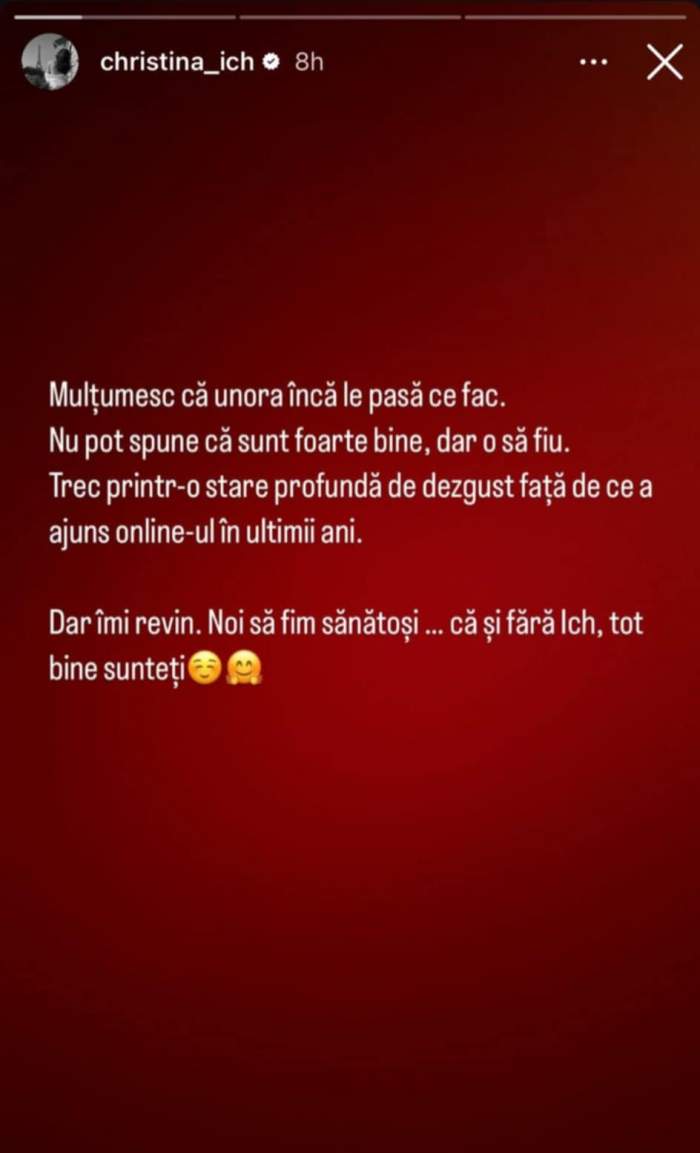 mesajul Christinei Ich