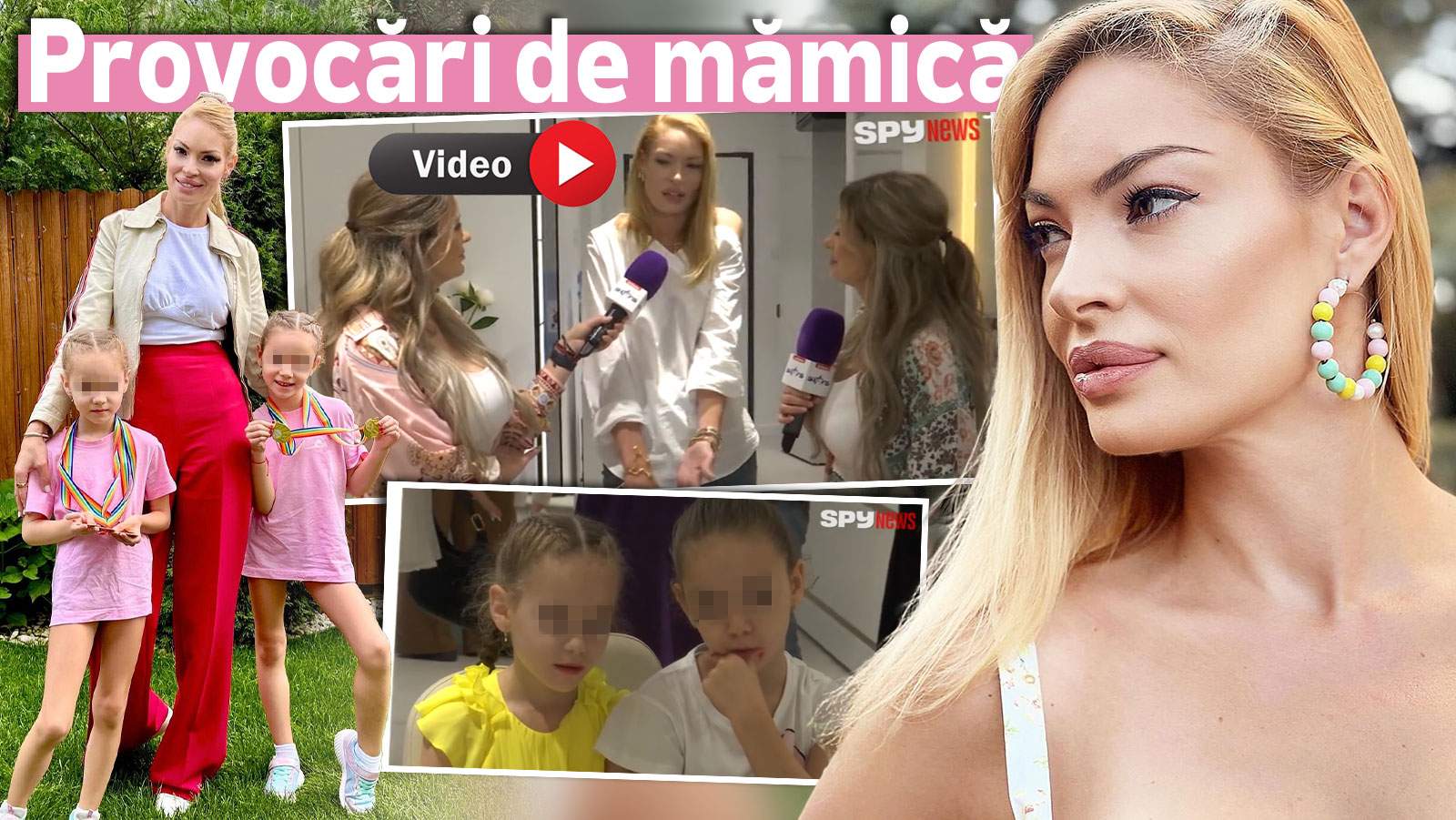 Valentina Pelinel, pusă în impas de gemenele ei! "Sunt la vârsta la care se uită pe internet și pun întrebări" / VIDEO