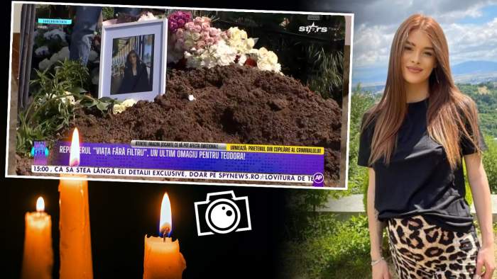 Cum arată mormântul Teodorei Marcu. Imagini dureroase de la locul de veci al tinerei de 23 de ani / FOTO 