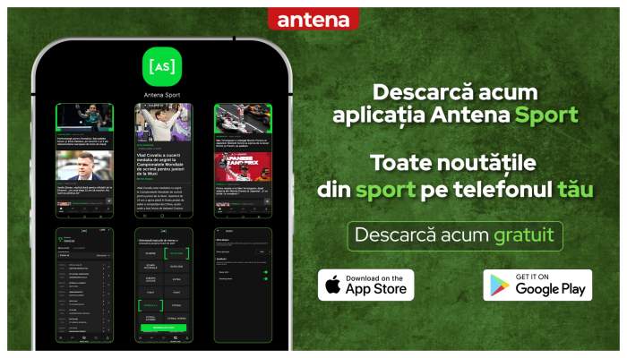 Antena lansează Antena Sport, aplicația care aduce mai aproape cele mai importante evenimente şi ştiri din domeniu