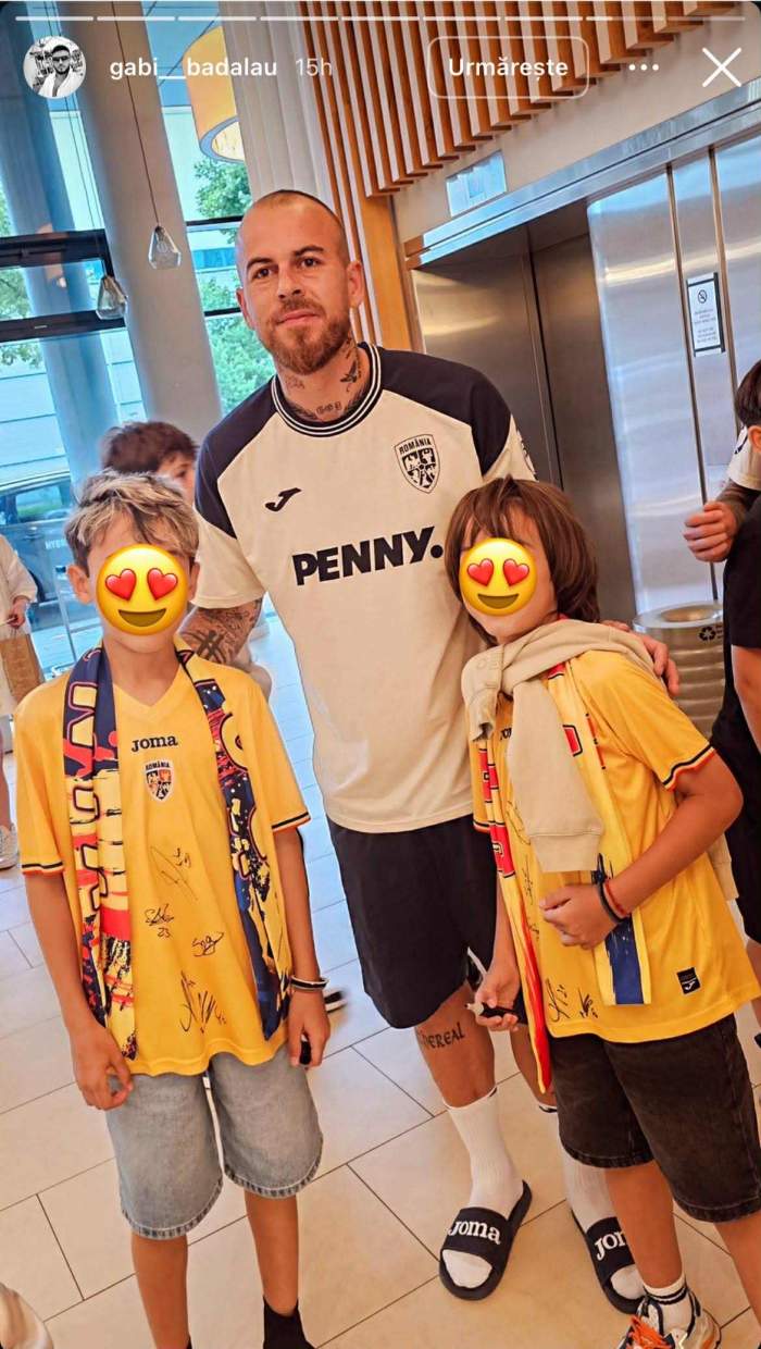 Gabi Bădălău, escapadă cu băieții în Austria. Au susținut echipa națională și s-au pozat cu fotbaliștii / FOTO